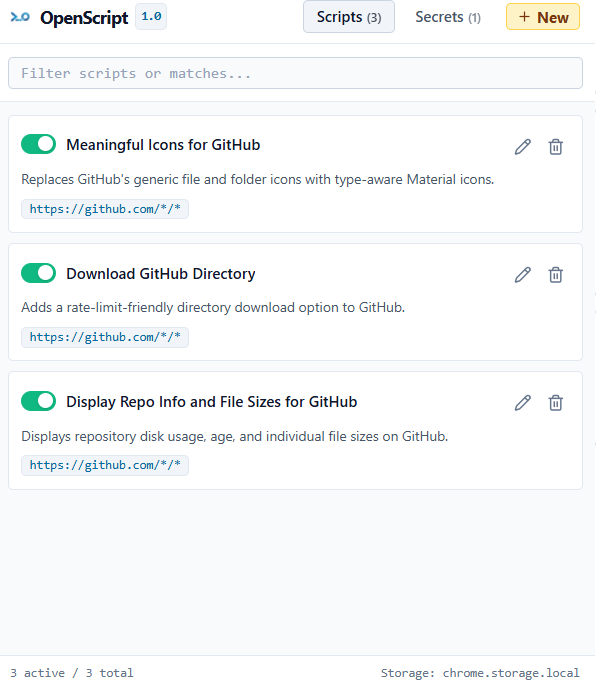 OpenScript scripts