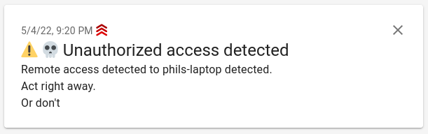 priority notification
