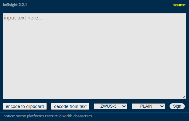 inØsight user interface